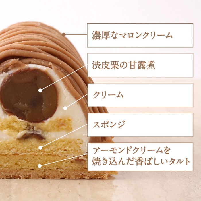 冷凍お届けケーキ】モンブラン食べ比べセット 2本（冷凍